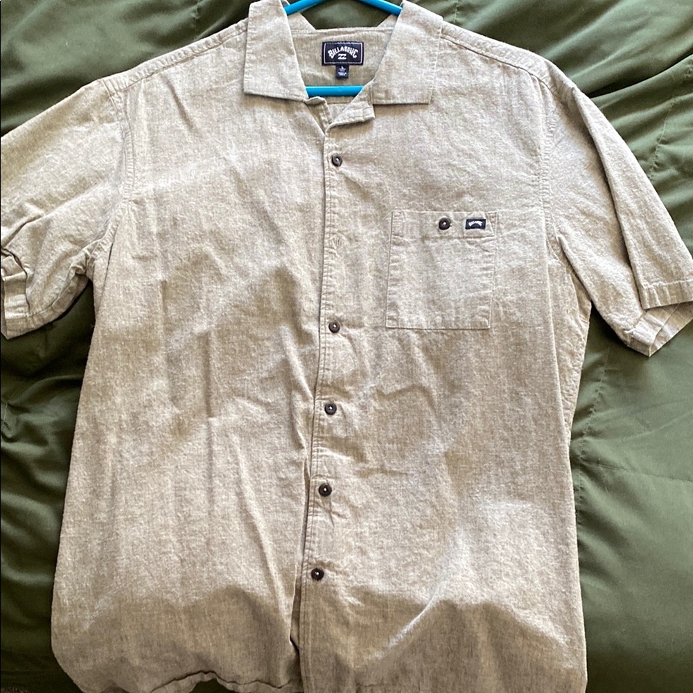 Men's Green Short Sleeve Shirt